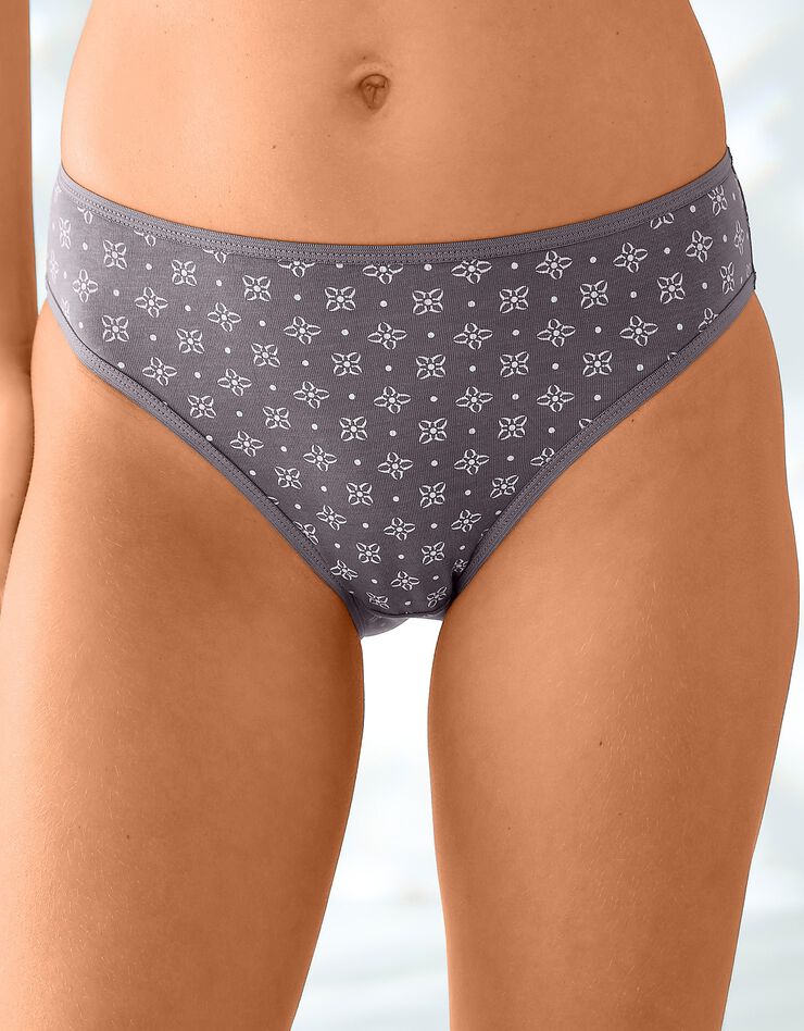 Culotte forme taï en coton stretch imprimé "rosaces"– Lot de 10 (lagon / corail) Culotte forme taï en coton stretch imprimé "rosaces"– Lot de 10 (lagon / corail)