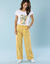 Pantalon coupe large, Spécial Petites (jaune)