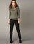 Pantalon sculptant, 5 poches (noir)