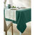 Nappe jacquard damass&eacute; (vert bouteille)