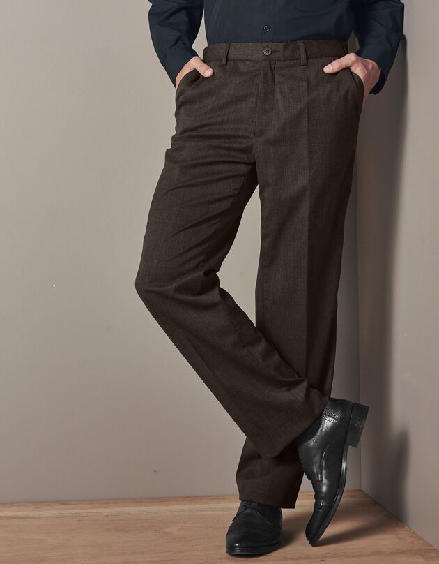 Pantalon ceinture ajustable invisible - polylaine (noisette)