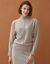 Pull &agrave; couture apparente manches chauve-souris, toucher doux (beige chin&eacute;)