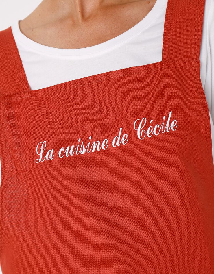 Tablier de cuisine japonais coton uni personnalisable (terracotta) Tablier de cuisine japonais coton uni personnalisable (terracotta)