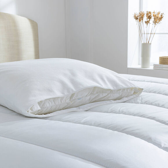 Sous-taie protège-oreiller ultra absorbant (blanc)