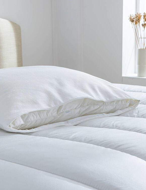Sous-taie protège-oreiller ultra absorbant (blanc)