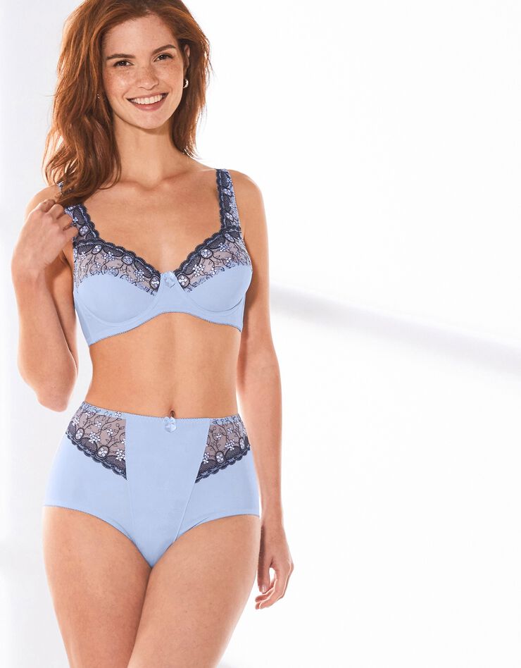 Soutien-gorge grand maintien microfibre Caminata - avec armatures (bleuet) Soutien-gorge grand maintien microfibre Caminata - avec armatures (bleuet)