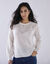 Pull détails maille pointelle (écru)