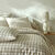 Linge de lit Lou imprimé carreaux - en coton (beige)