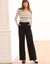 Pantalon large fluide (noir)