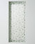 Vitrage voile motif petites feuilles - finition pattes (vert)