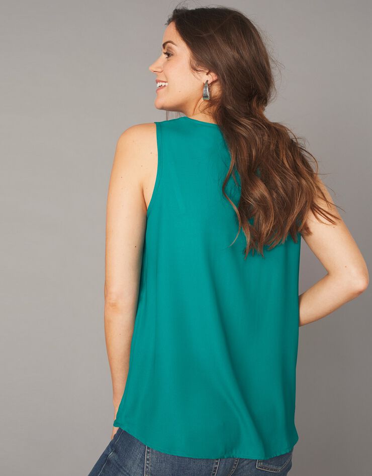 Caraco col V uni dentelle (vert) Caraco col V uni dentelle (vert)