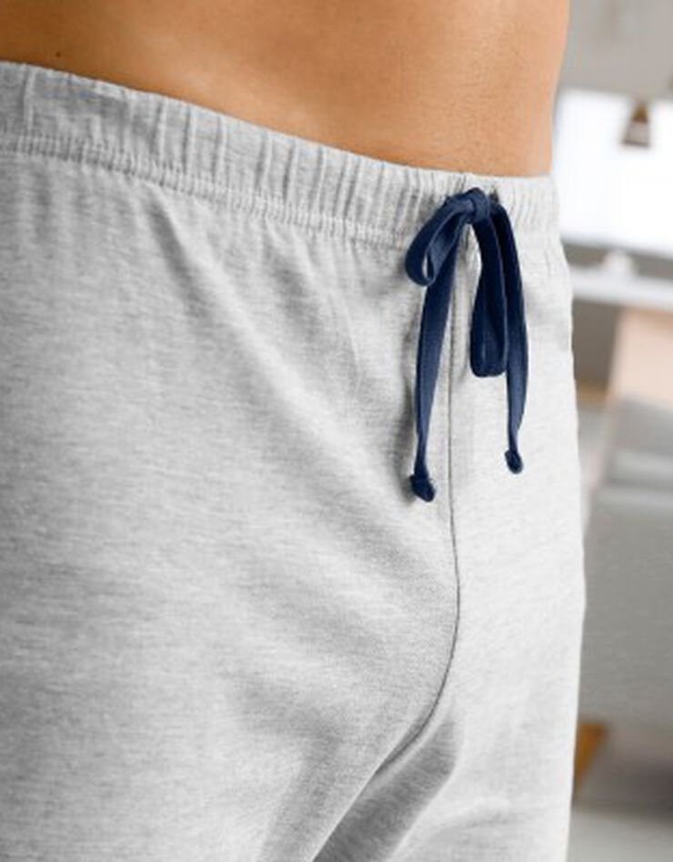 Short pyjama gris chiné uni (gris chiné) Short pyjama gris chiné uni (gris chiné)