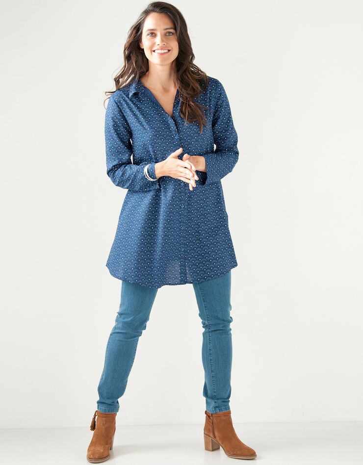 Jegging denim taille élastiquée - petite stature (bleached)