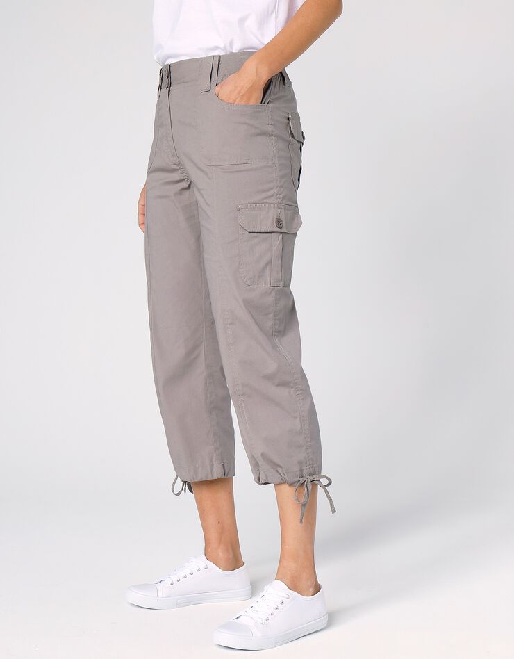 Pantacourt ceinture maille (taupe)