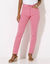 Pantalon droit sculptant, renfort gainant (rose)