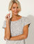 Tee-shirt manches courtes, imprimé (gris)