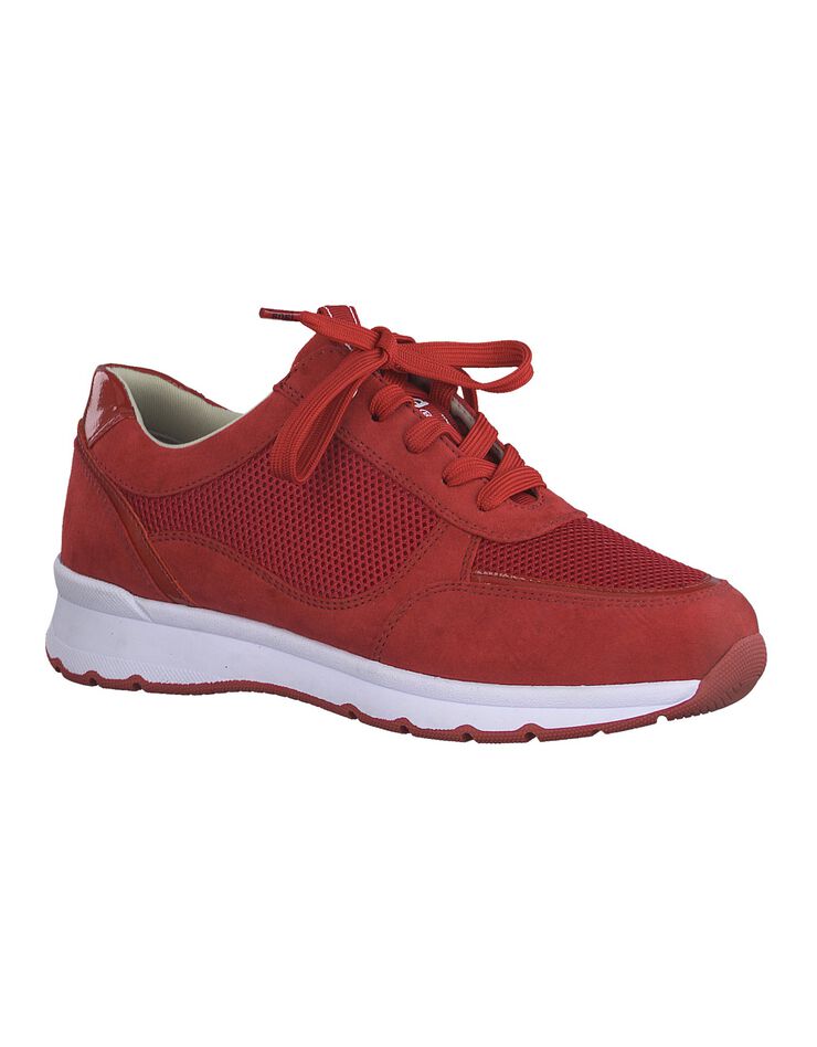 Baskets basses à lacets - grande largeur (rouge) Baskets basses à lacets - grande largeur (rouge)