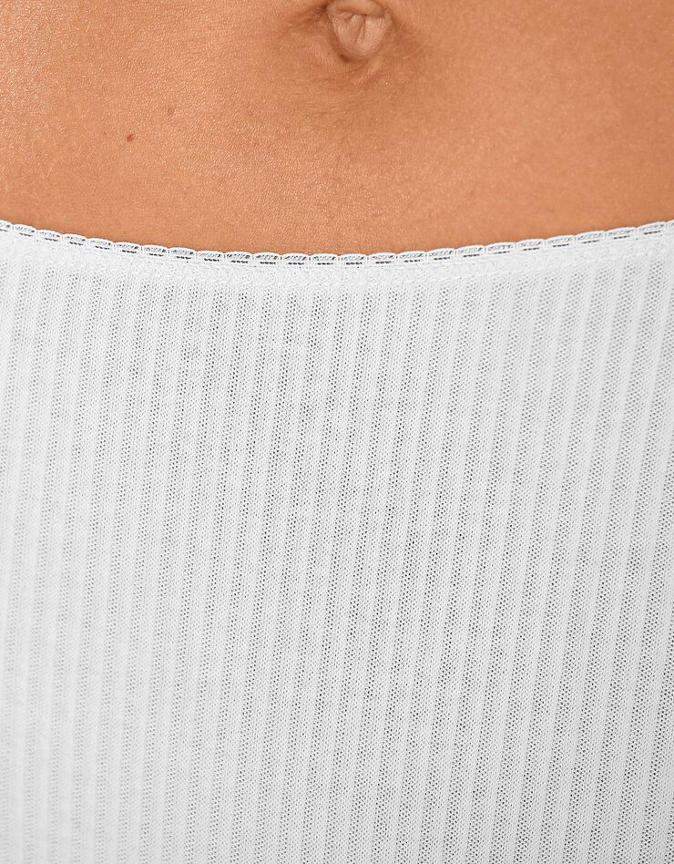 Culotte maxi côtes plates - lot de 6 (blanc) Culotte maxi côtes plates - lot de 6 (blanc)