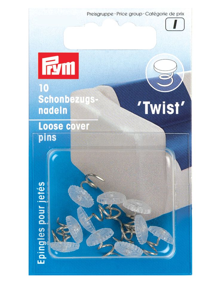 Épingles de maintien boutonnées pour jetés de canapés - lot de 10 (unique)