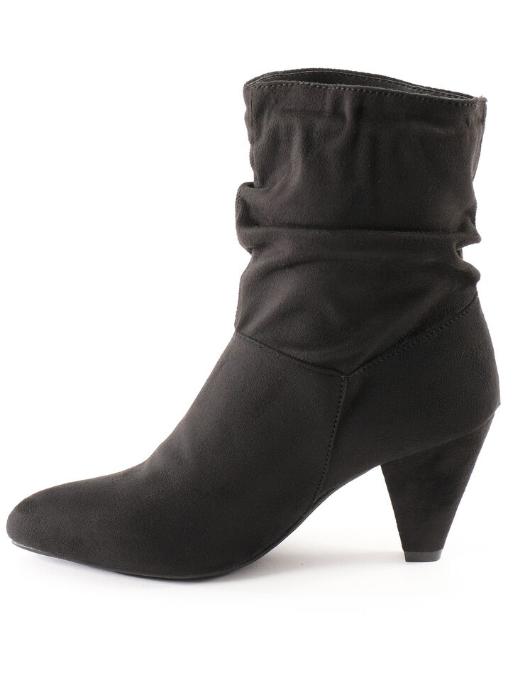 Bottes plissées mi-hautes (noir) Bottes plissées mi-hautes (noir)