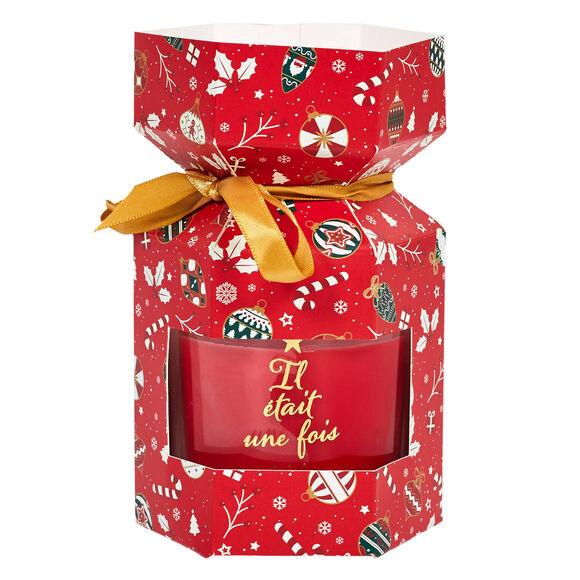 Bougie parfum&eacute;e cannelle (rouge)