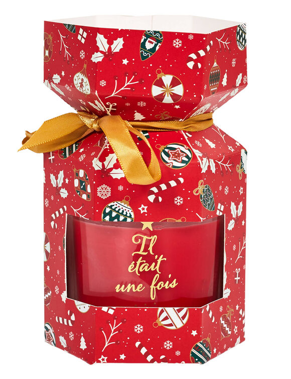 Bougie parfum&eacute;e cannelle (rouge)