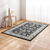 Tapis rectangulaire motifs perse (gris anthracite)