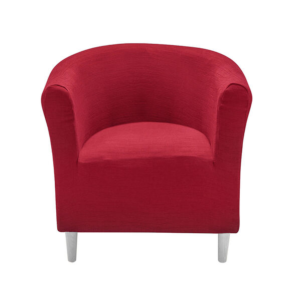 Housse extensible unie spéciale fauteuil cabriolet (bordeaux)