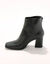 Boots à talon à bout carré (noir)