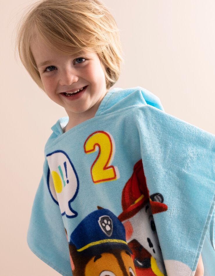 Poncho de bain enfant Pat'Patrouille® à capuche (bleu)