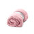Couverture en velours effet tissé (rose poudré)