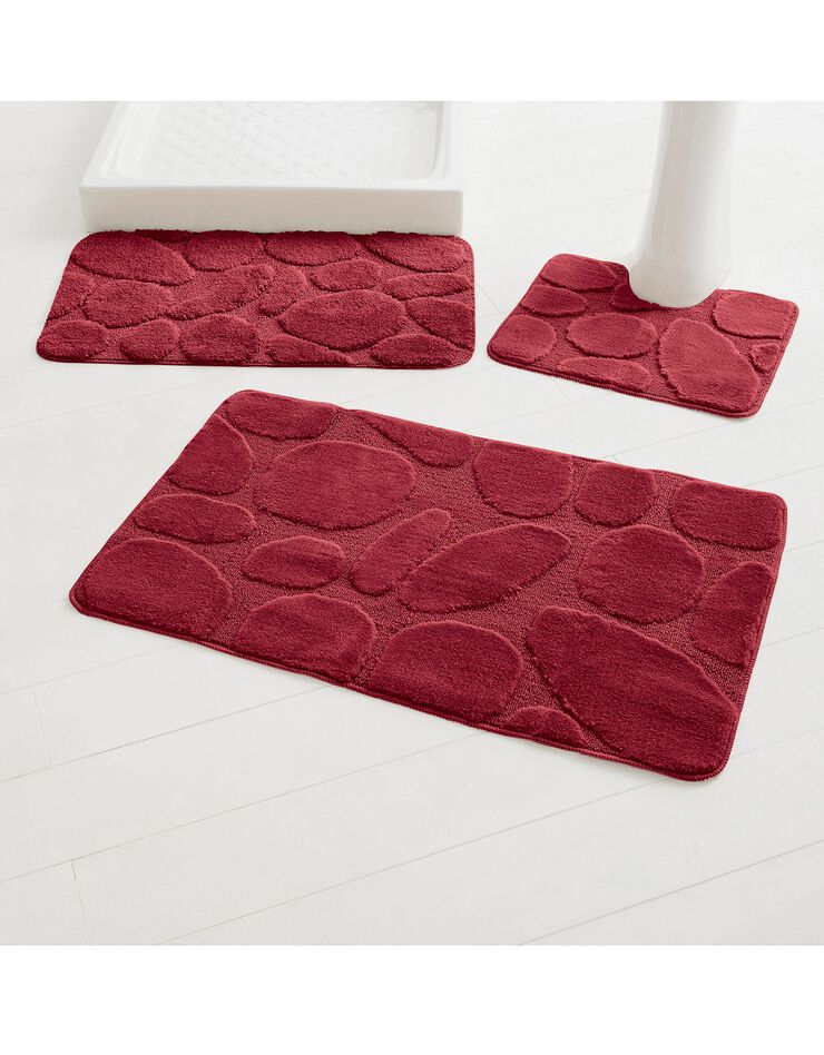 Tapis de bain motif galets (prune) Tapis de bain motif galets (prune)