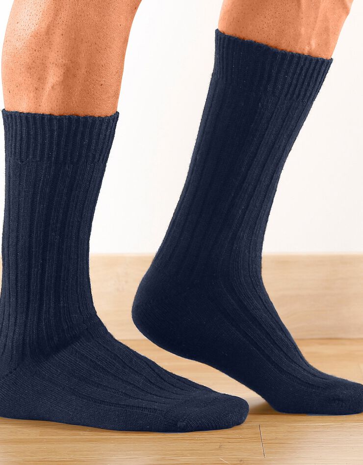 Mi-chaussettes inusables - lot de 2 paires (marine) Mi-chaussettes inusables - lot de 2 paires (marine)