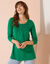Tunique macramé manches longues (vert menthe)