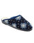 Chaussons mules flocon - fourrés laine (marine)