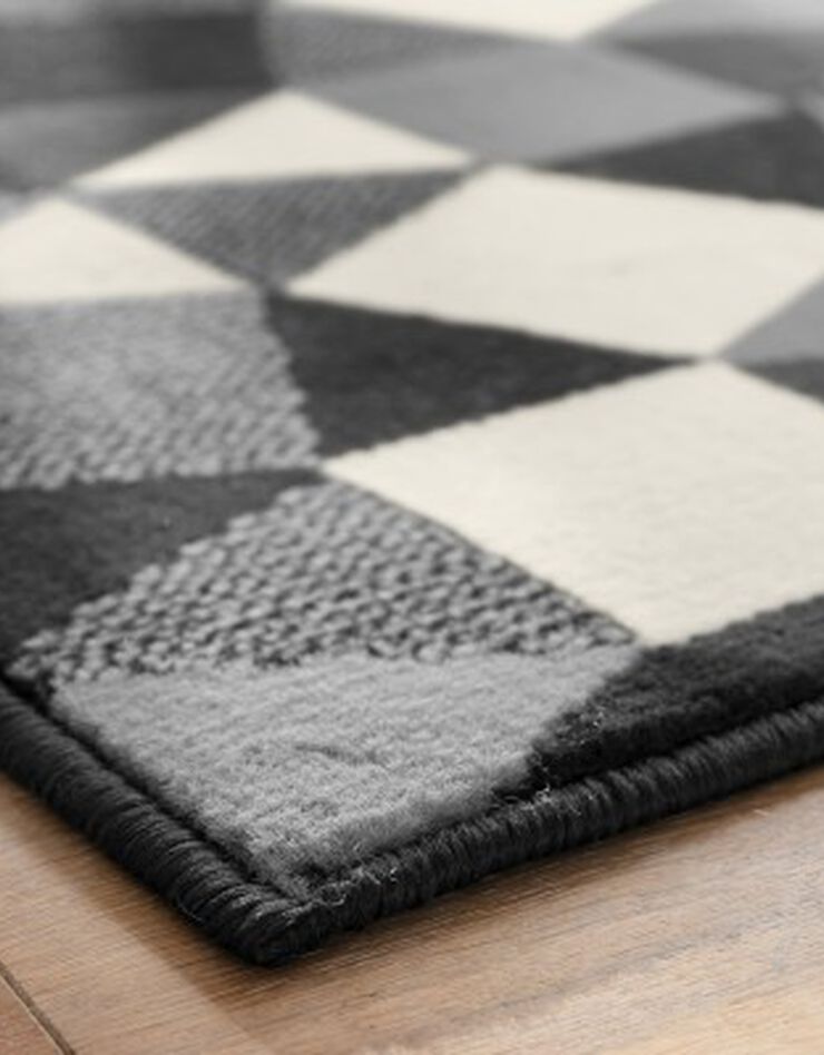 Tapis motif damiers (gris) Tapis motif damiers (gris)