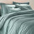 Linge de lit uni polyester-coton Colombine (céladon)