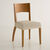 Housse assise de chaise extensible jacquard chiné (beige)