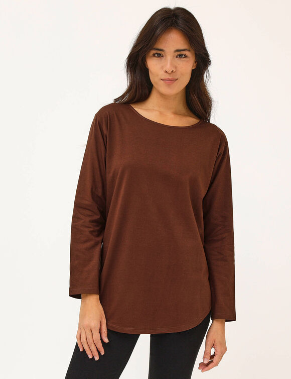 T-shirt manches longues (chocolat)