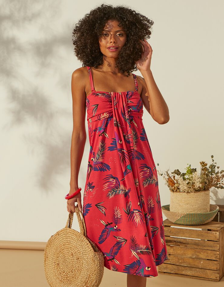 Robe bustier imprimée (grenadine) Robe bustier imprimée (grenadine)