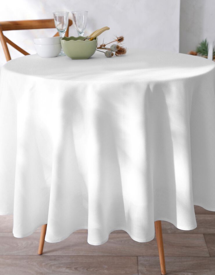 Nappe aspect lin (blanc) Nappe aspect lin (blanc)