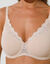 Soutien-gorge emboîtant maille et dentelle "Amourette"- avec armatures (peau)