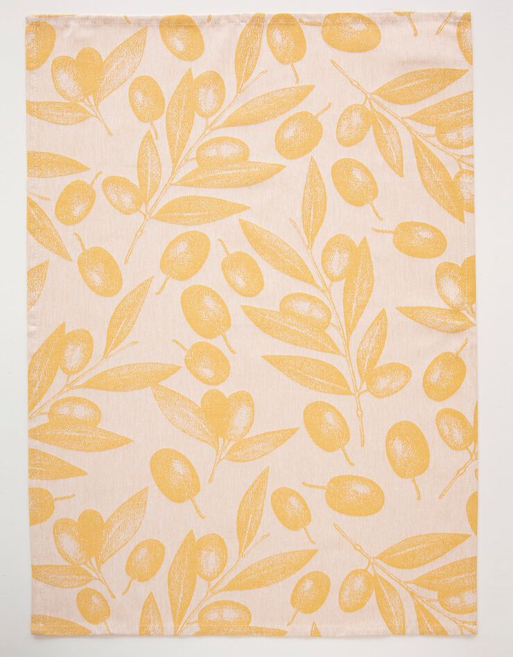 Torchons motif olives - lot de 3 (vert) Torchons motif olives - lot de 3 (vert)