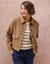 Veste courte en drap de laine (noisette)