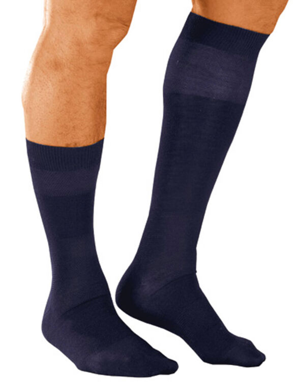 Chaussettes fil d'Ecosse effet massant - lot de 2 paires (marine)