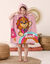 Poncho de bain enfant Pat'Patrouille® éponge et velours coton - 320g/m2 (rose)
