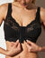 Soutien-gorge ouvert devant - sans armatures (noir)