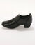 Chaussures trotteur fantaisie zippées - largeur confort (noir)