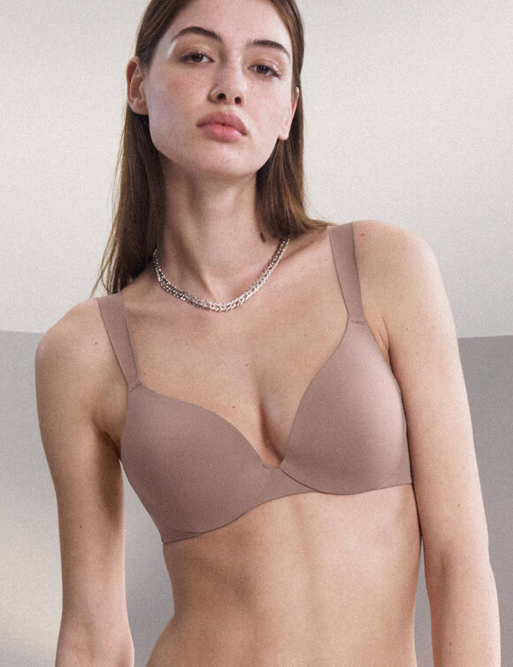 Soutien-gorge invisible «Body Make-up illusion » - avec armatures souples (chocolat)