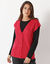 Gilet sans manches boutonné (framboise)